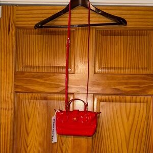 Stoney Clover Lane Vibrant Red Crossbody Bag New With Tags Pouchette